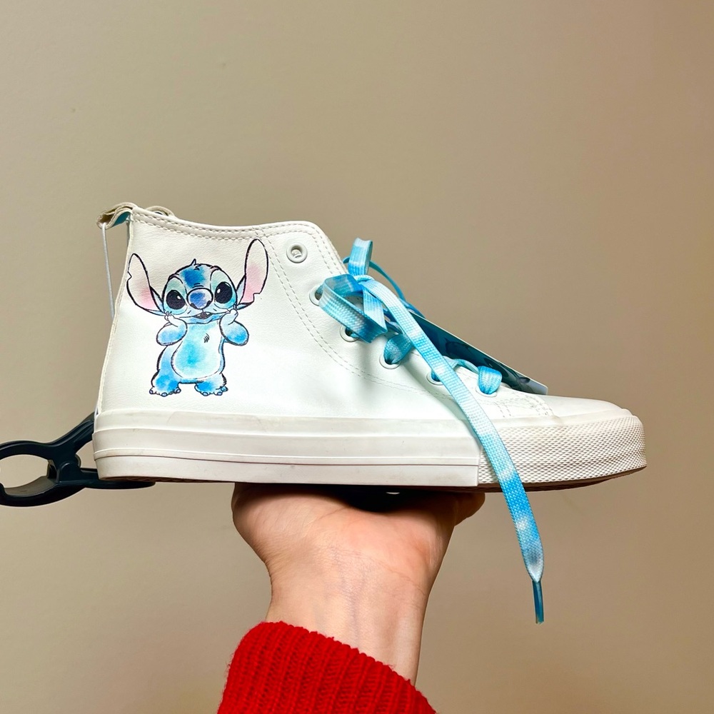 🌟2X HOST PICK!🌟 BNWT 💙 Disney x Primark Lilo & Stitch HIGH-TOP Sneakers